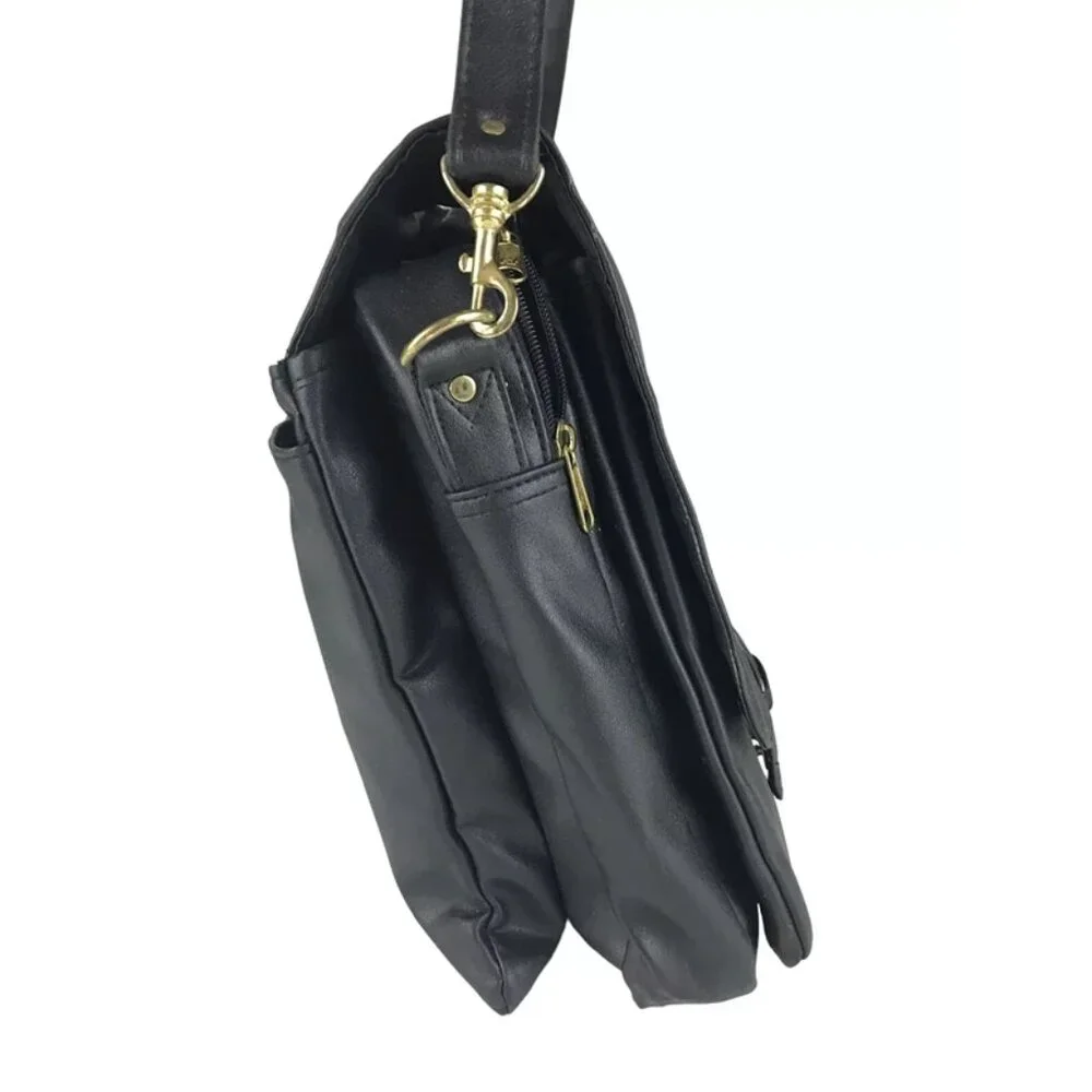 Original Carriage Collection‎ Unisex Adults Black Shoulder Strap Messenger Bag